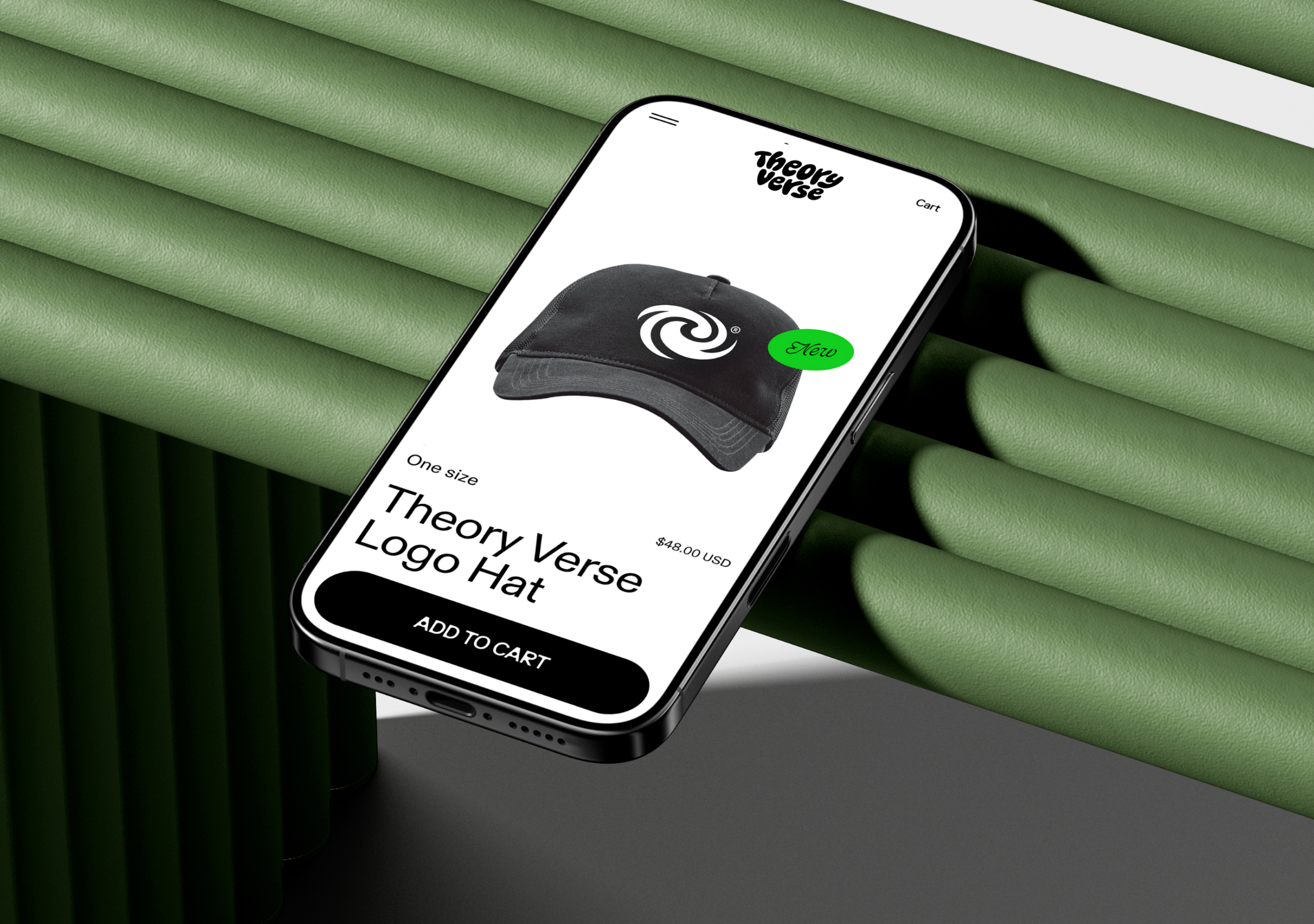 Mobile e-commerce mockup