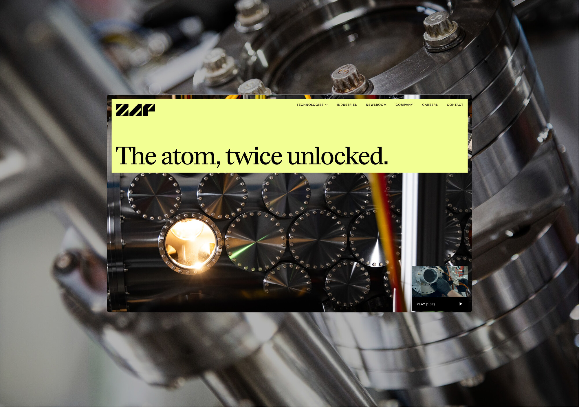 The atom, twice unlocked.
